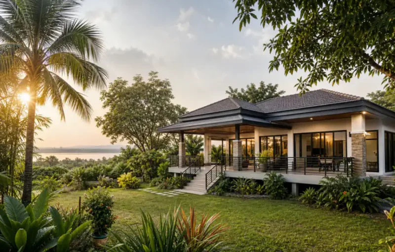 บ้านสวนใกล้แม่น้ำ จังหวัดระนอง